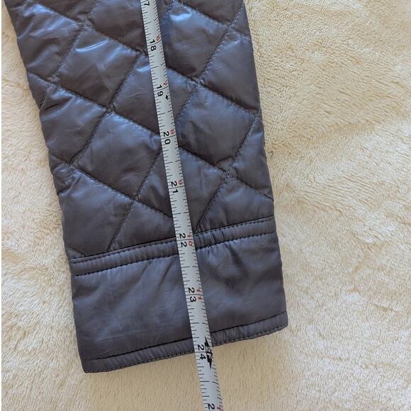J.Crew Blue/Gray Quilted Down Filled Full Zip Puffer Lightweight Jacket, size XS - Picture 8 of 10